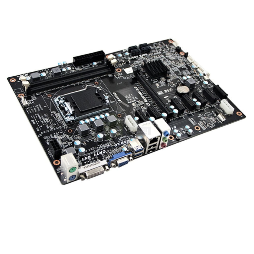 8 GPU Cryptocurrency Mining Motherboard Brand New – B85 slots