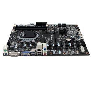 8 GPU Cryptocurrency Mining Motherboard Brand New – B85 slots side