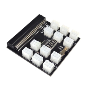 12 Ports breakout board PCI E 6Pin Power Adapter Server Power Supply for HP 1200W side