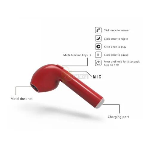 i7 TWS Bluetooth Wireless Headphones Earbuds for iPhone & Android 3 i7s tws 4