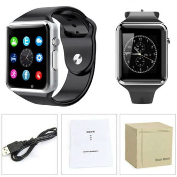 A1 Bluetooth Smart Watch Phone Camera Single SIM Black Grey Gold