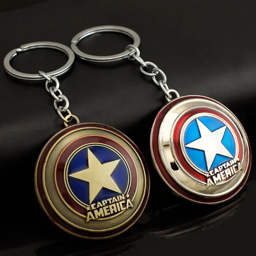 Captain America Shield Keychain Super Hero keychain 4 Captian America two