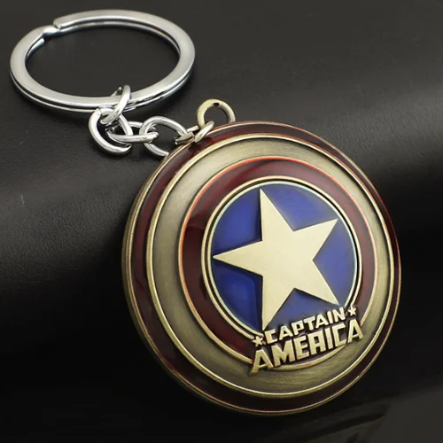 Captain America Shield Keychain Super Hero keychain 3 Captian America