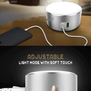 LDNIO A2208 Dual USB Charger with LED Touch Sensor
