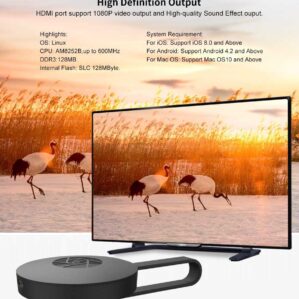 Google Chromecast Mirroring mobile to tv wireless connector Mirascreen Miracast