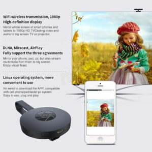 Google Chromecast Mirroring mobile to tv wireless connector Mirascreen Miracast3