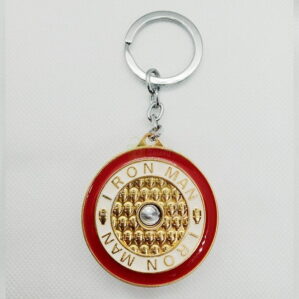 iron man golden keychain back