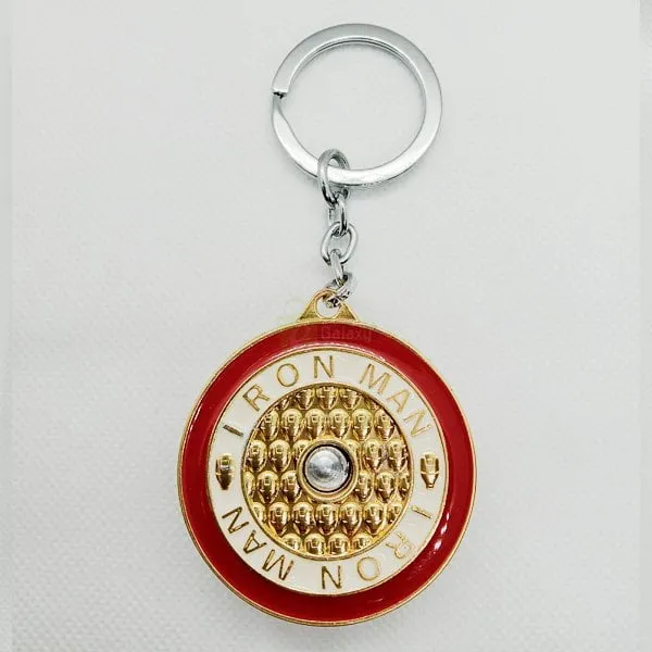 iron man golden keychain back