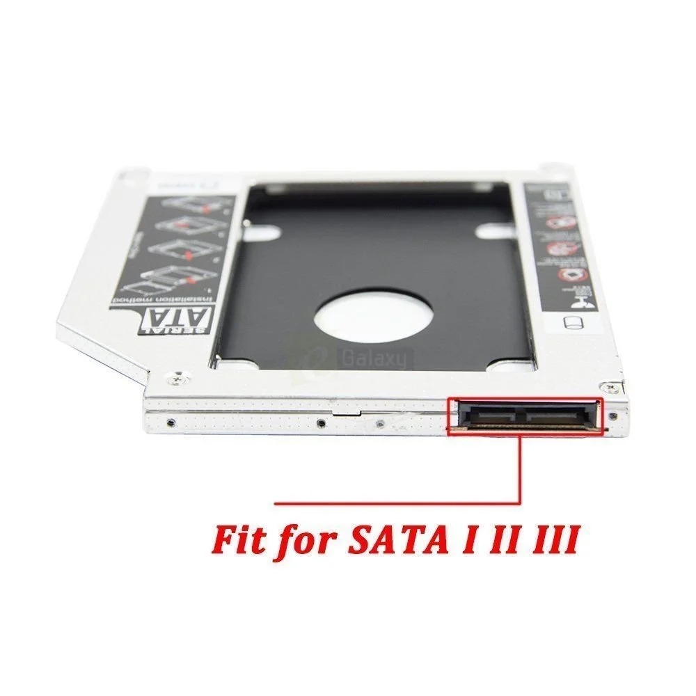 2nd HDD Caddy 12.7mm for Laptop's Universal CD/DVD-ROM 4 2nd HDD Caddy for Laptop cd rom fit for sata 123