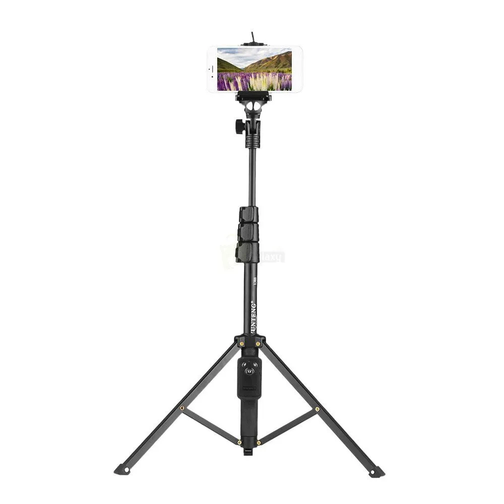 Tripod stand cum Selfie Stick 4 feet with remote Andoer YUNTENG VCT-1388 5 Andoer YUNTENG VCT 1388 cropped