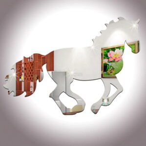 Horse DIY Mirror Wall Sticker Galloping