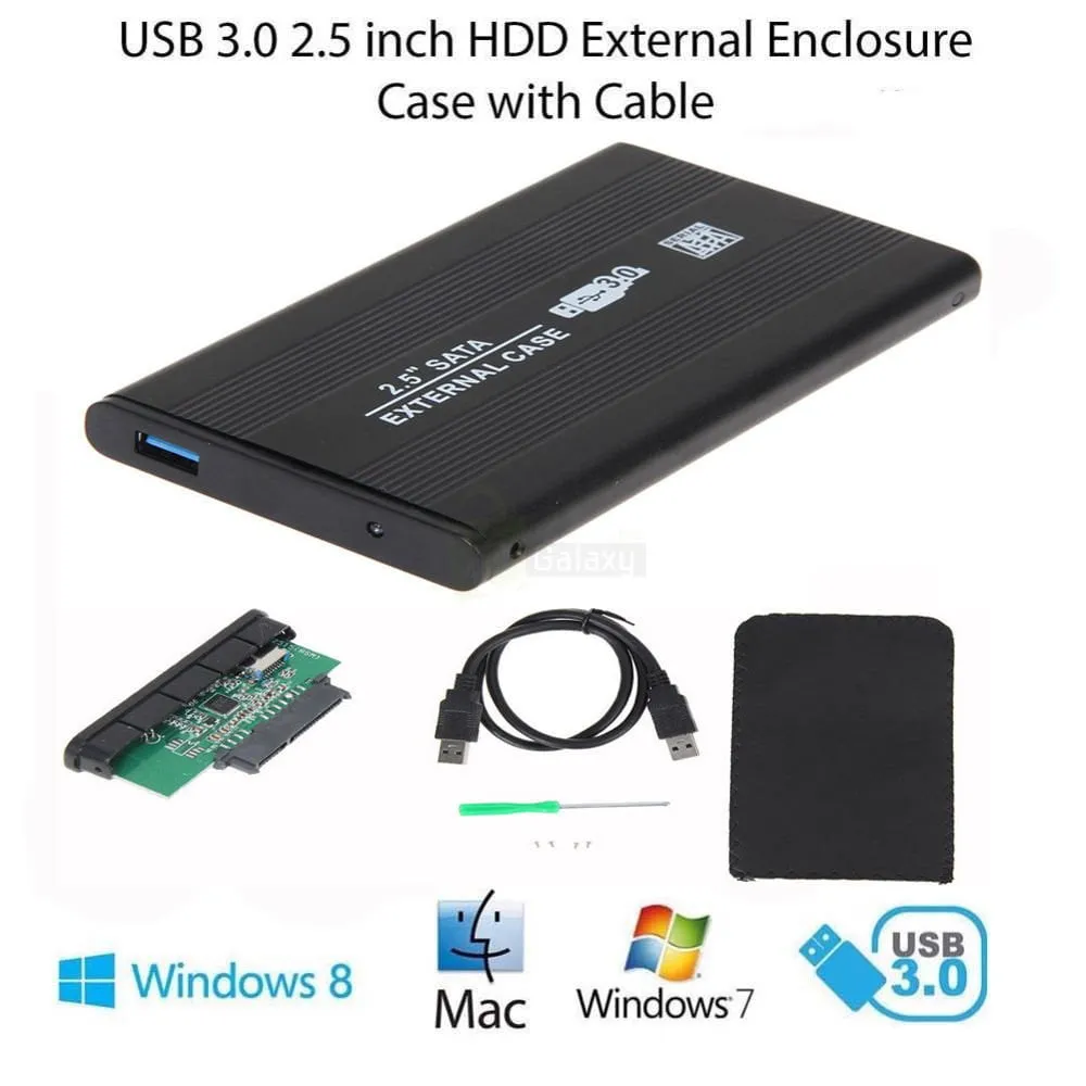 Original USB 3.0 SATA 2.5 Inch External Hard Drive HDD SSD Enclosure, HDD Case 1 USB 3.0 SATA 2.5 Inch External Hard Drive Enclosure for HDD SSD main