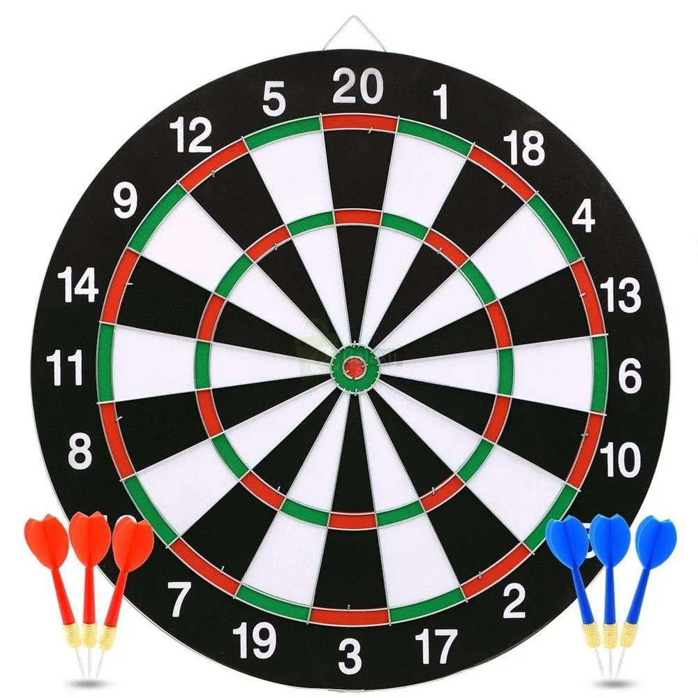 17 inches Dart Board Game Wooden Adult Game Main