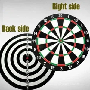 17 inches Dart Board Game Wooden backside