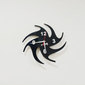 Acrylic clock black design 1 zoom out