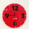Acrylic clock black design 3 round