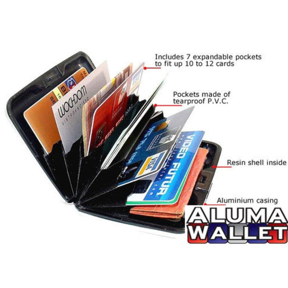 Aluma wallet credit cards wallet features