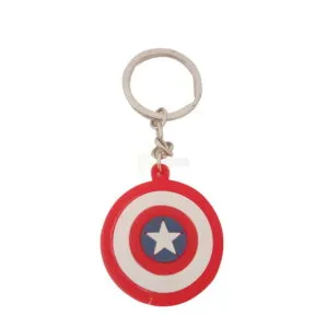 Captain America Movie Shield Marvel Keychain keyring rubber