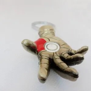 ironman hand fist keychain rubber