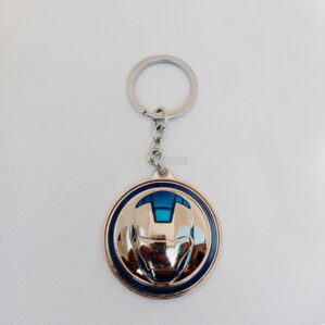 ironman keychain metal silver