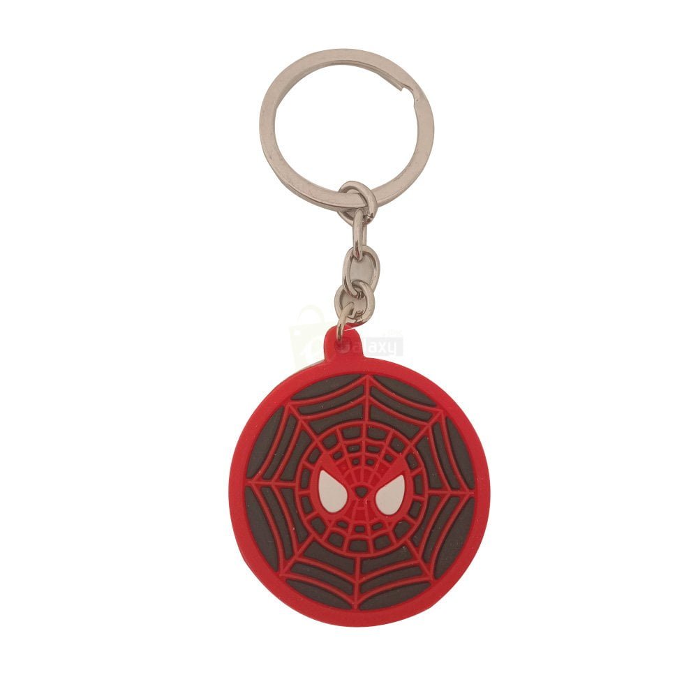 spiderman rubber keychain