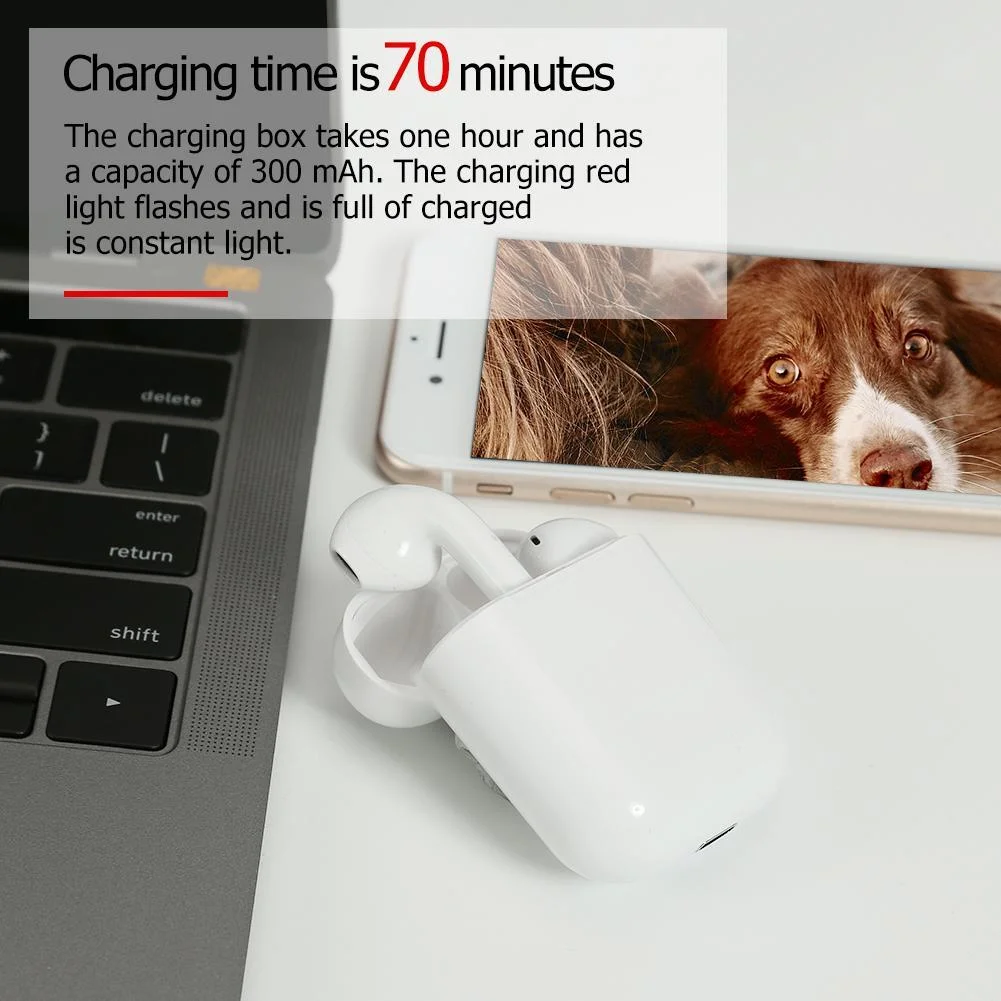 I11 TWS Bluetooth 5.0 Wireless Earphone for Iphone, Android 5 charing time i11