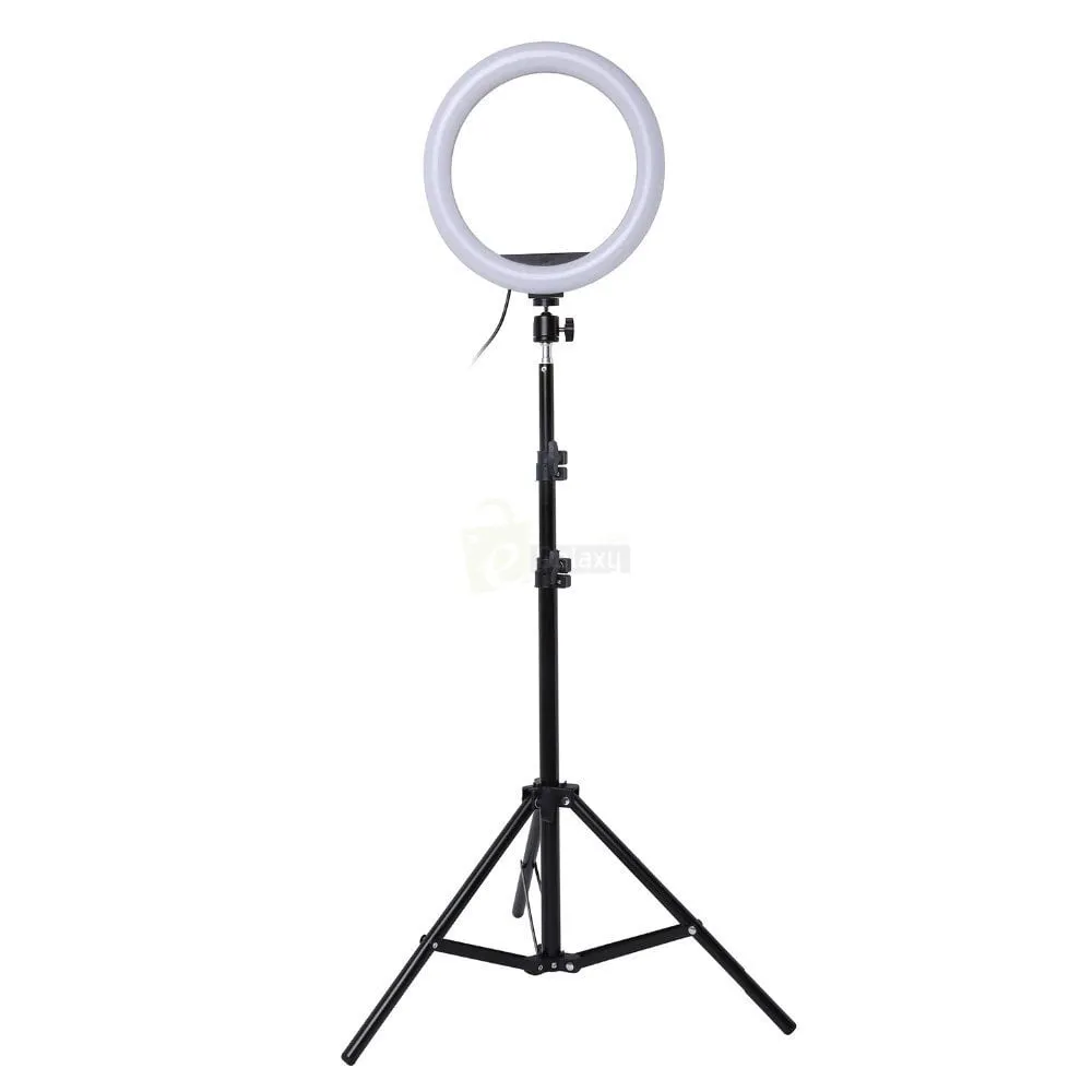 7 Feet Tripod Photography Light Stand, Umbrellas, Mic Mount 6 26cm Ring Light Studio Mobile Selfie Light with Stand 7 Feet Tripod 5