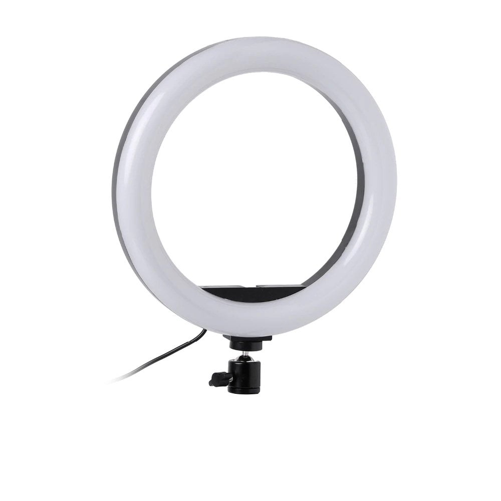 26cm Ring Light Studio Mobile Selfie Light with Stand 7 Feet Tripod front