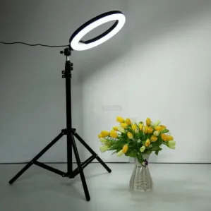 Home New 26 26cm Ring Light with stand Studio Mobile Selfie Light with Stand 7 Feet Tripod white