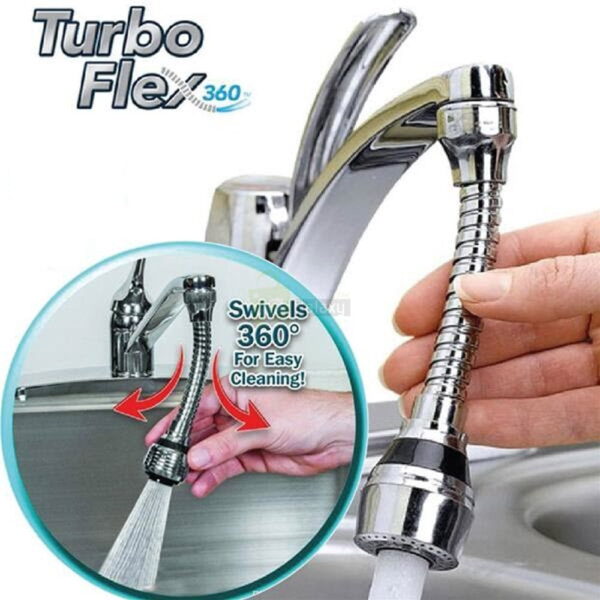Turbo Flex 360 Flexible Faucet Sprayer Sink Hose As Seen on TV 3