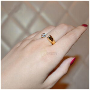 Umode ring daimond gold