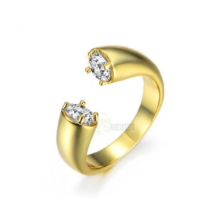 Umode ring daimond gold white