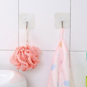 Wall Transparent Hook Waterproof Self Adhesive for Bathroom
