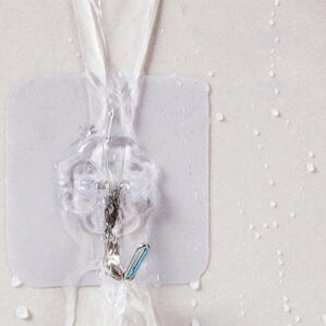 Wall Transparent Hook Waterproof Self Adhesive for Bathroom Kitchen