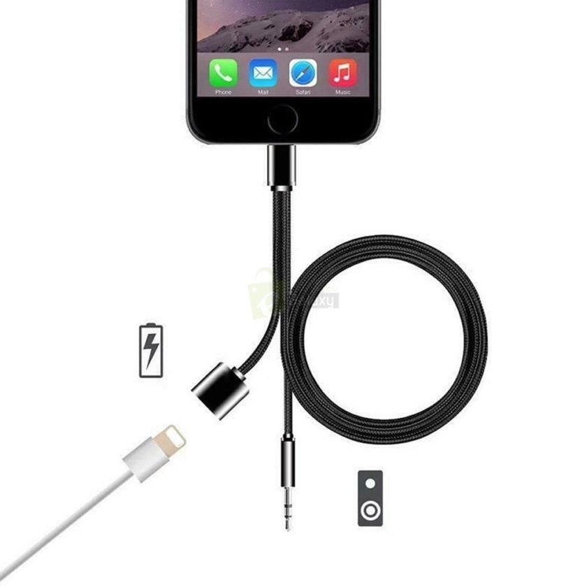 iP3.5mm Lightning Iphone X Charging Audio Aux Cable for ipad JS 038 connectivity