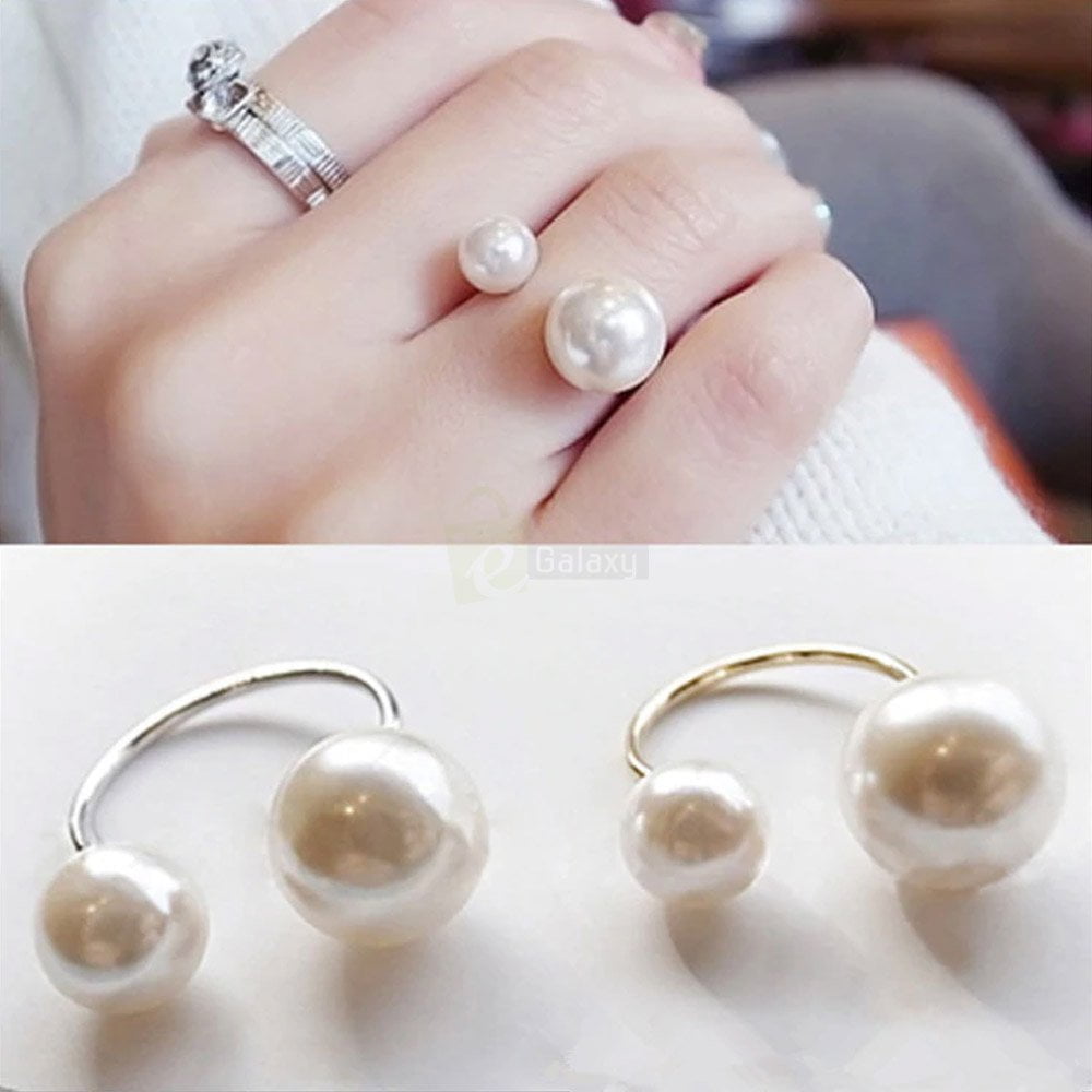 Pearl Ring Adjustable Ring Hot Fashion Women Jewelry JW07 featured