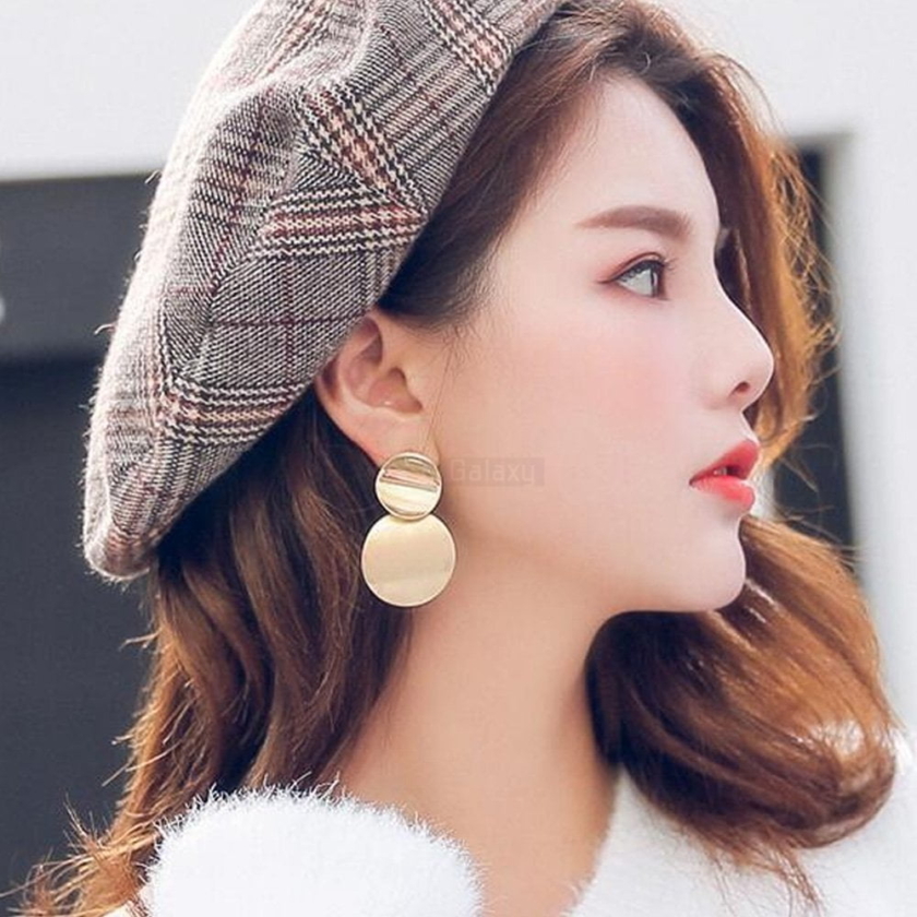 Round Earrings Dangle Drop Metal Fashion Jewelry 2020 JW05 4