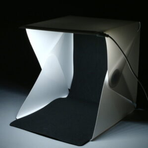 Mini LED Photo Studio Portable Box with two Backgrounds white and black box