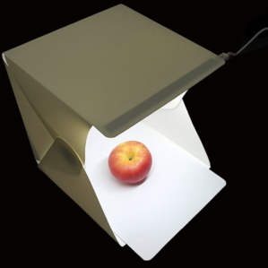 Mini LED Photo Studio Portable Box with two Backgrounds white and black main