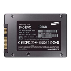 Samsung 840 EVO 120GB 2.5 Inch SATA III Internal SSD for Laptops Desktops used back
