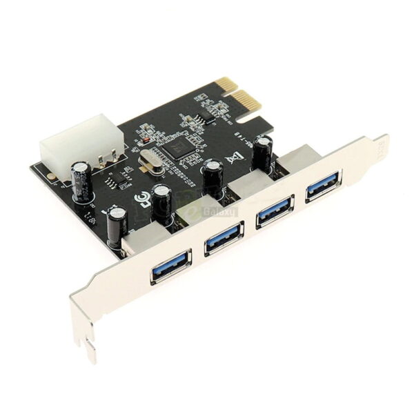 PCIe USB 3.0 Extender Card PCI Express to 4x USB3.0 Converter Adapter 1