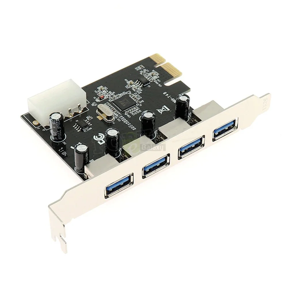 PCIe USB 3.0 Hub Extender Card / PCI Express to 4x USB3.0 Converter Adapter 1 PCIe USB 3.0 Extender Card PCI Express to 4x USB3.0 Converter Adapter 1
