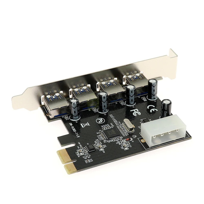PCIe USB 3.0 Extender Card PCI Express to 4x USB3.0 Converter Adapter back