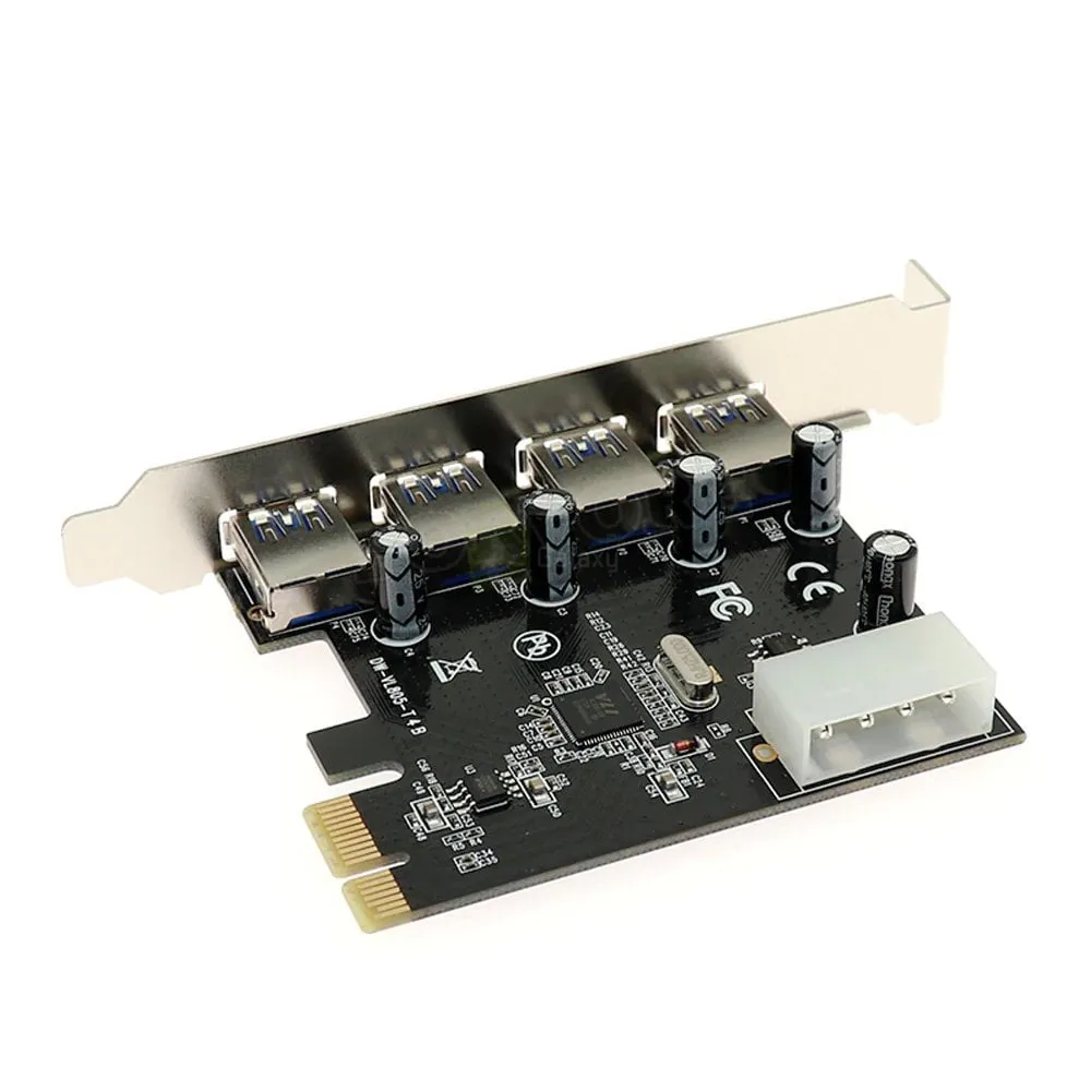 PCIe USB 3.0 Hub Extender Card / PCI Express to 4x USB3.0 Converter Adapter 5 PCIe USB 3.0 Extender Card PCI Express to 4x USB3.0 Converter Adapter back