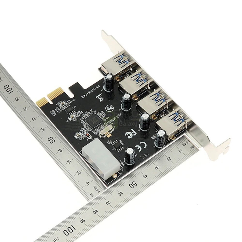 PCIe USB 3.0 Extender Card PCI Express to 4x USB3.0 Converter Adapter size