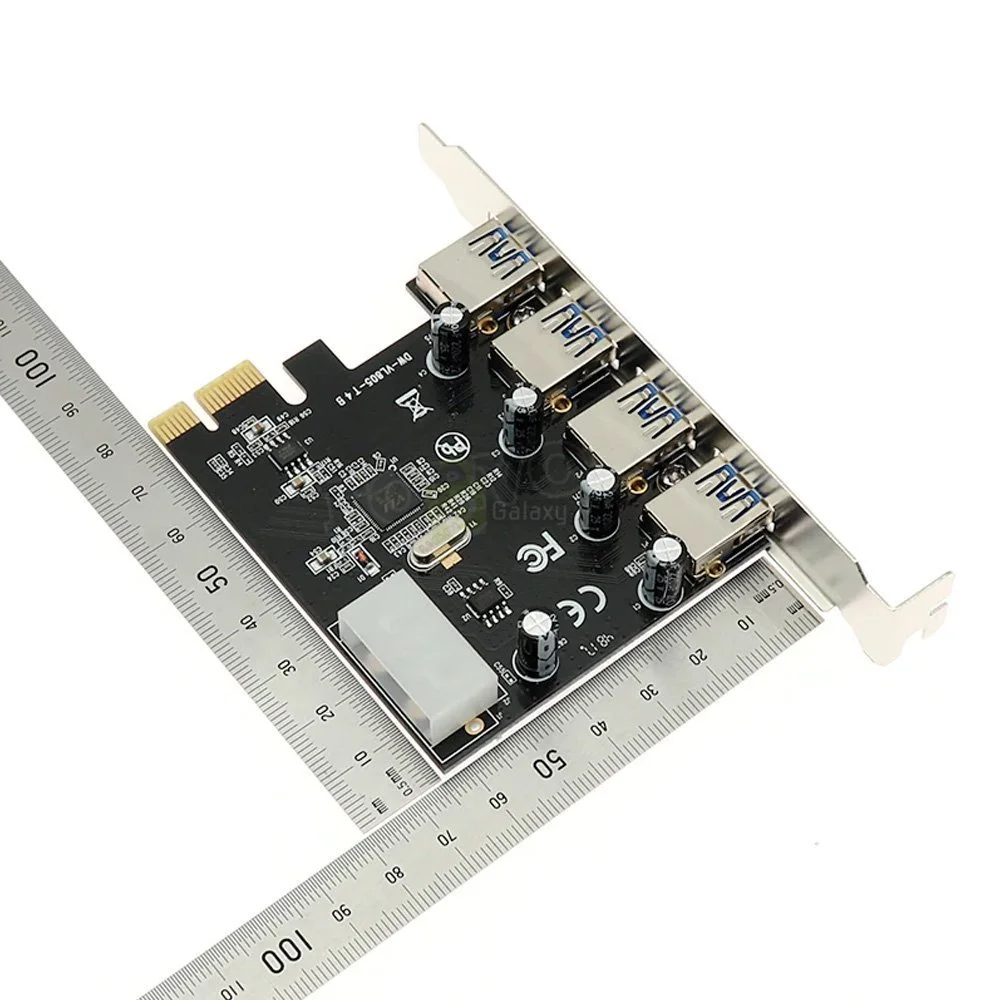 PCIe USB 3.0 Hub Extender Card / PCI Express to 4x USB3.0 Converter Adapter 3 PCIe USB 3.0 Extender Card PCI Express to 4x USB3.0 Converter Adapter size