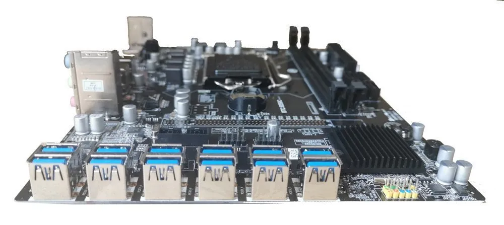 B250c Mining Motherboard 12 GPU Video Card Supported 12 USB Ports New 4 H46ef9a94152e40208d83b58a61fd484bL