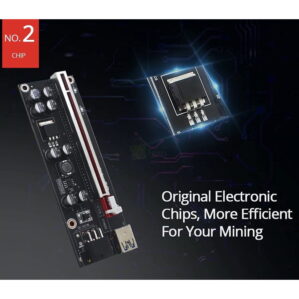 009S Plus PCIE Riser Card 8 Capacitors 6Pin Power Cable 1X to16X Extender no 2