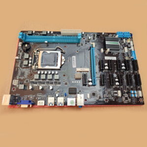 ESONIC BTC B250 12 PCI E Gladiator Crypto BTC ETH ETC ZCASH Mining Motherboard side view