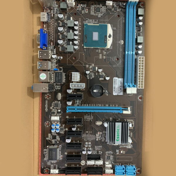 Esonic HM65 HM76 8 slots GPU Mining Motherboard Socket PGA988 CPU